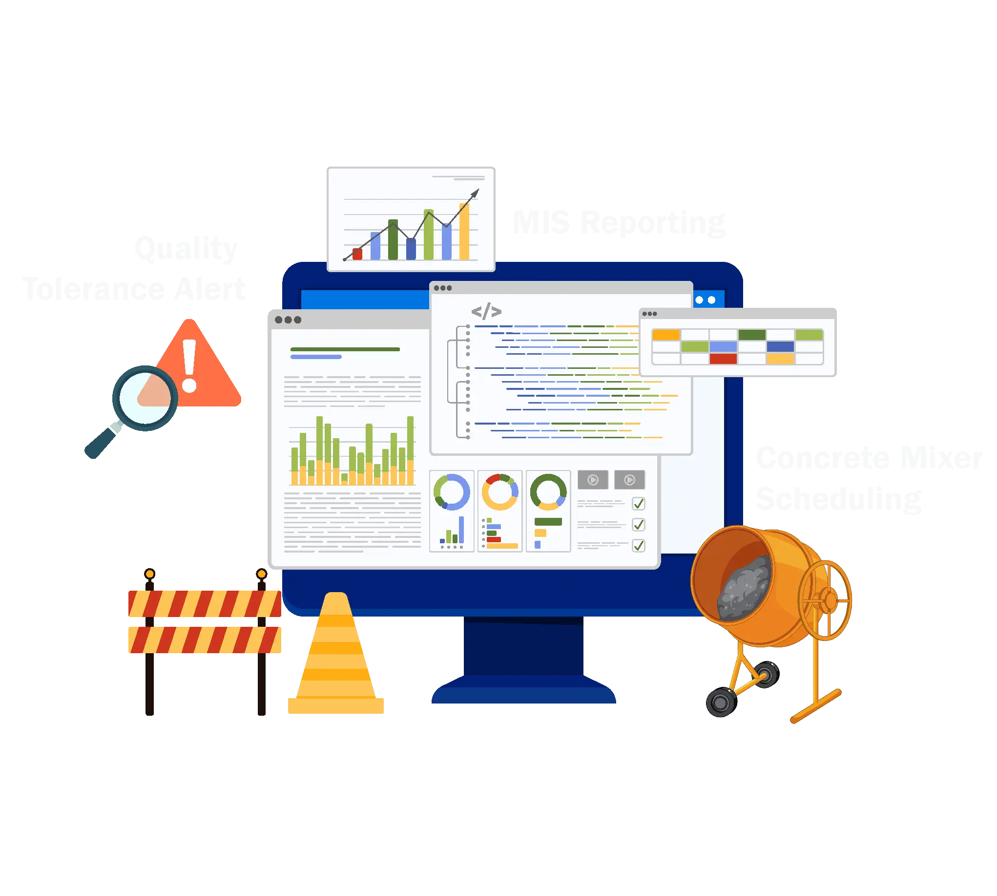 concrete batching plant software banner
