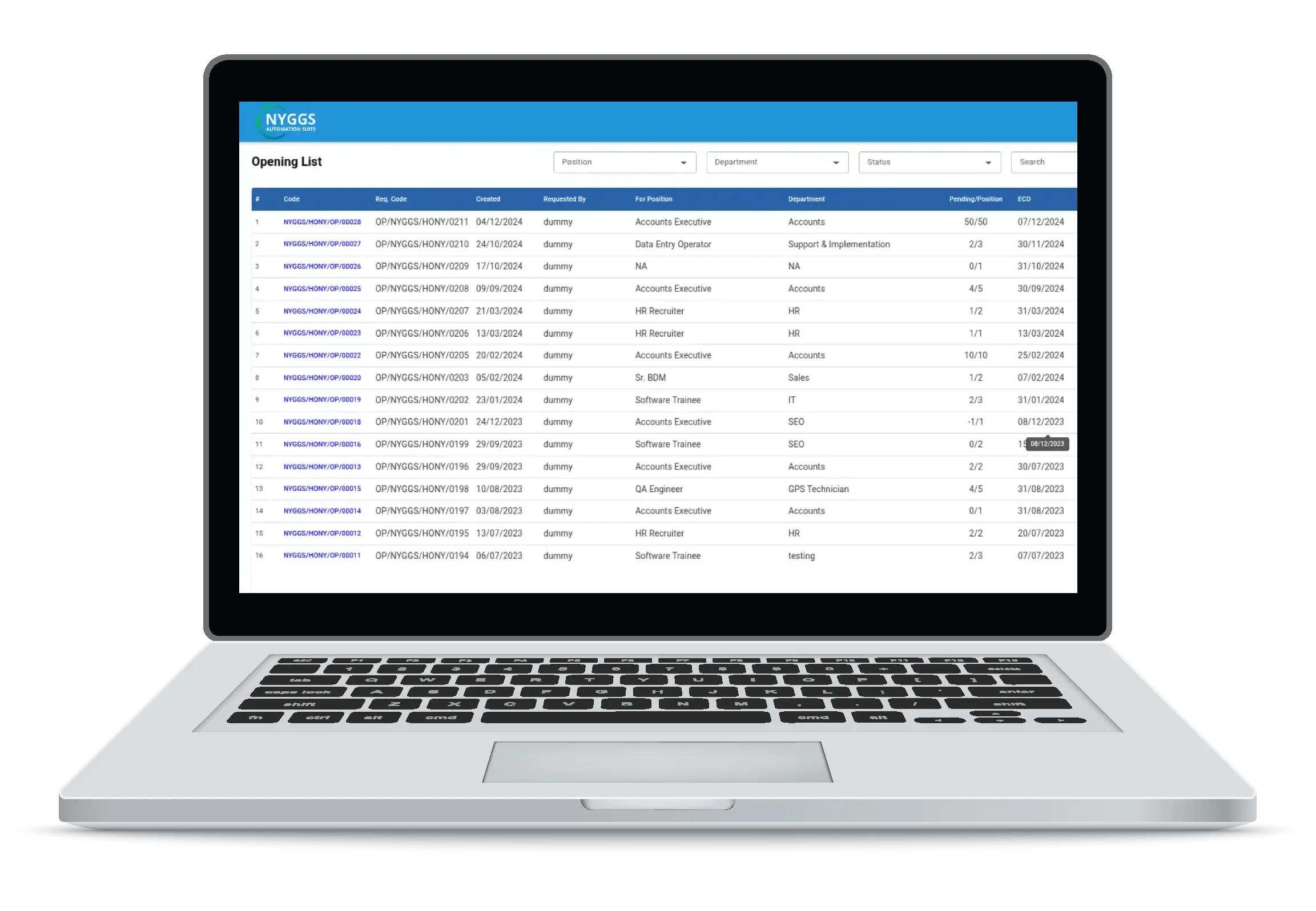 recruitment management new